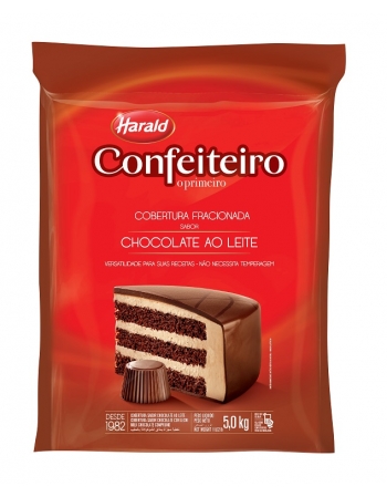 CONFEITEIRO COBERTURA BARRA CHOCOLATE AO LEITE 5 KG - HARALD