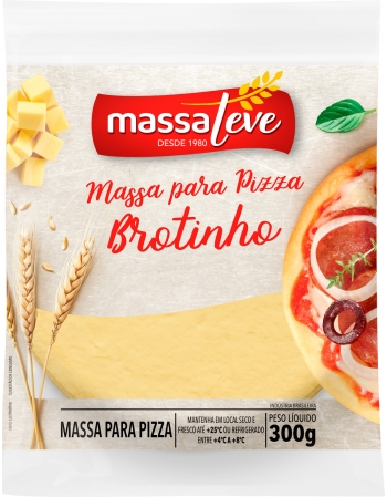 MASSA PARA PIZZA BROTINHO 300 G MASSA LEVE