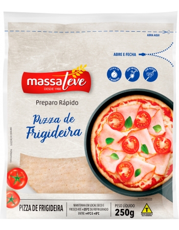 MASSA PIZZA DE FRIGIDEIRA 250 G MASSA LEVE