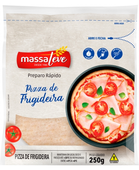 MASSA PIZZA DE FRIGIDEIRA 250 G MASSA LEVE
