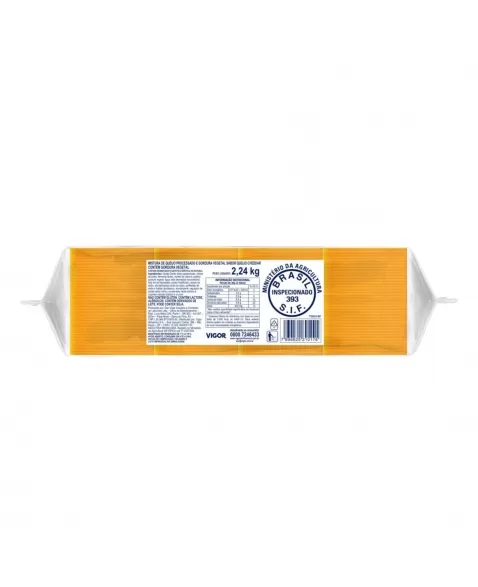 QUEIJO CHEDDAR FATIADO 2,240 KG VIGOR