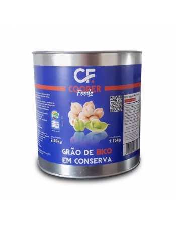 GRÃO DE BICO EM CONSERVA 1,75 KG COOPER FOODS
