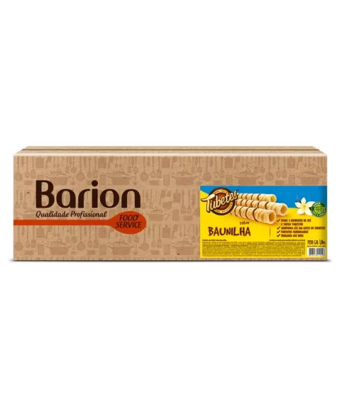 BARION TUBETES WAFER BAUNILHA 1,0 KG