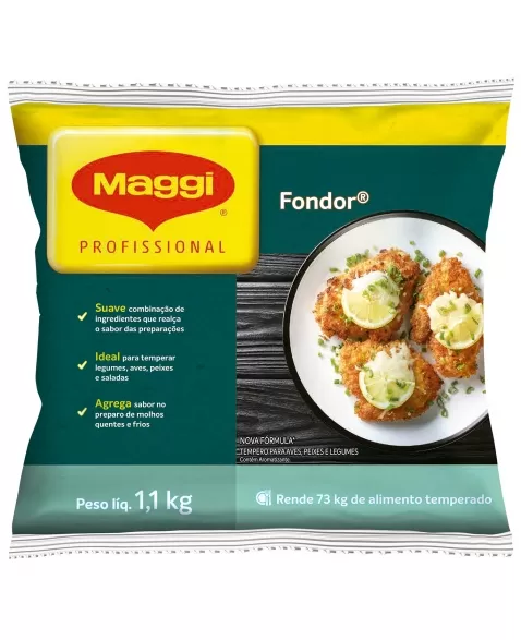 TEMPERO FONDOR PACOTE 1,1 KG - MAGGI