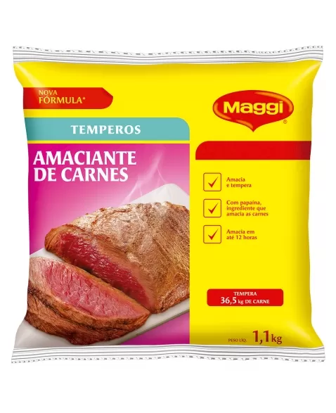 AMACIANTE DE CARNE PACOTE 1,1 KG - MAGGI