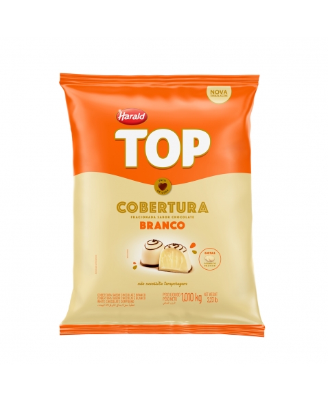 TOP COBERTURA GOTAS CHOCOLATE BRANCO 1,010 KG - HARALD