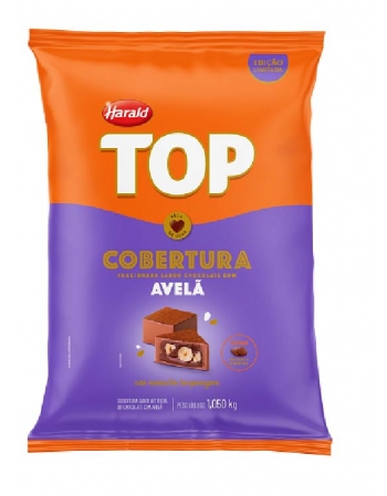 TOP COBERTURA GOTAS CHOCOLATE COM AVELÃ 1,050 KG - HARALD