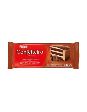 CONFEITEIRO COBERTURA BARRA CHOCOLATE AO LEITE 1,010 KG - HARALD