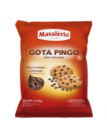 COBERTURA GOTA PINGO CHOCOLATE AO LEITE 2,5 KG - MAVALÉRIO