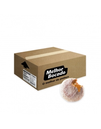 DONUT RECHEIO DE DOCE DE LEITE E COBERTURA DE AÇÚCAR 420 G (6X70G) - MELHOR BOCADO