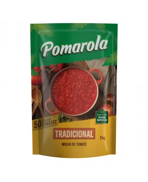 MOLHO DE TOMATE TRADICIONAL SACHÊ 2 KG POMAROLA