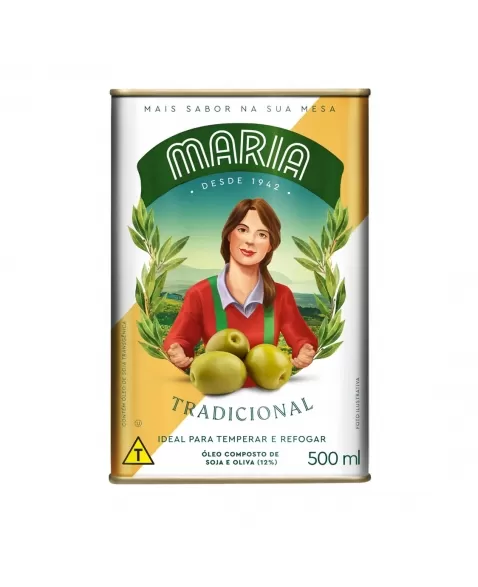 OLEO COMPOSTO SOJA+OLIVA LATA 500 ML - MARIA