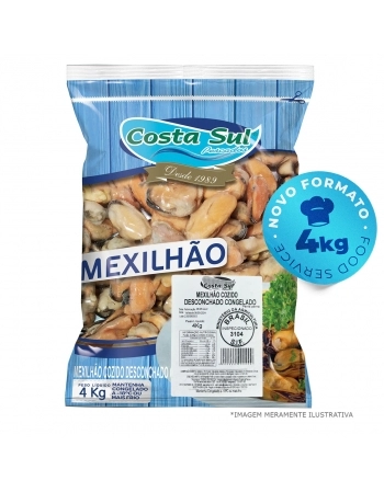 MEXILHÃO (MARISCO) CONGELADO FOOD SERVICE 4 KG - COSTA SUL