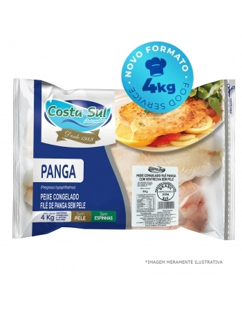 FILÉ DE PANGA CONGELADO FOOD SERVICE 4 KG - COSTA SUL
