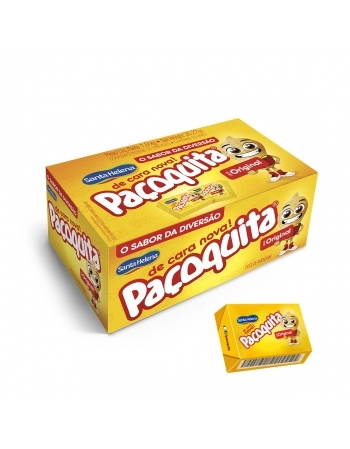 PAÇOQUITA QUADRADA EMBALADA 1 KG (50X20G) - SANTA HELENA