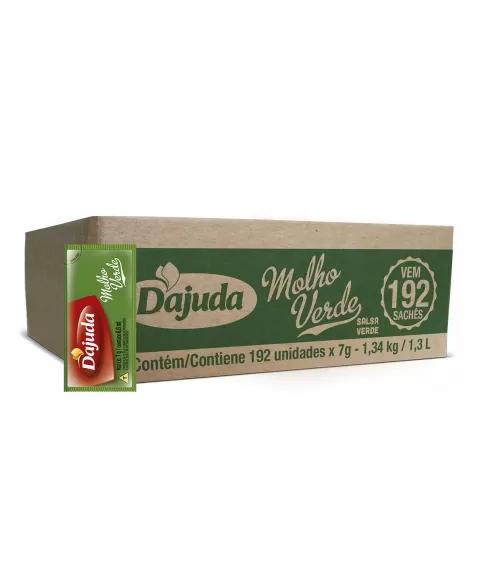 DAJUDA MOLHO VERDE SACHE 192 X 7 G