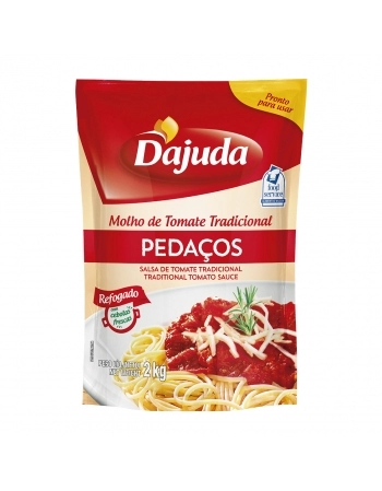 MOLHO DE TOMATE PEDAÇOS POUCH 2 KG - DAJUDA