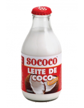 LEITE DE COCO VIDRO 200 ML - SOCOCO