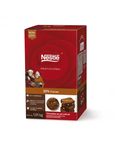 CHOCOLATE EM PÓ SOLÚVEL 32% CACAU 1,01 KG - NESTLÉ