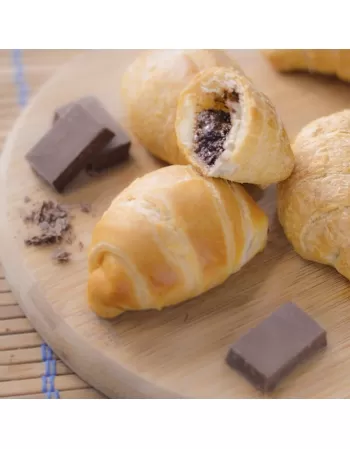 MINI CROISSANT DE CHOCOLATE PRETO PACOTE COM 28 X 35 G - NEVASCA