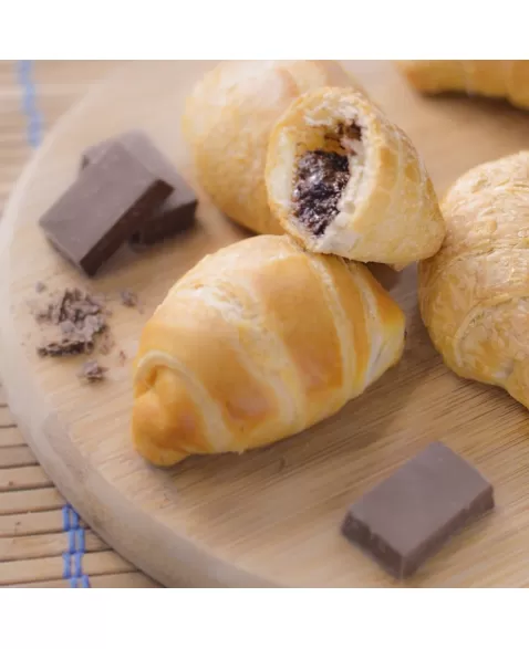 MINI CROISSANT DE CHOCOLATE PRETO PACOTE COM 28 X 35 G - NEVASCA