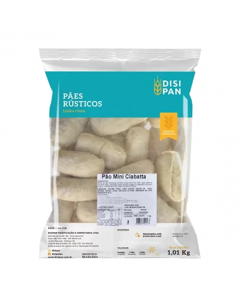 DISIPAN PAO CONG RUSTICO MINI CIABATA (25G) 1 KG