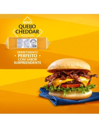 QUEIJO CHEDDAR FATIADO 2,240 KG VIGOR
