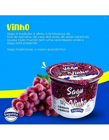 SAGU SABOR VINHO 140 G - SAGUTITO