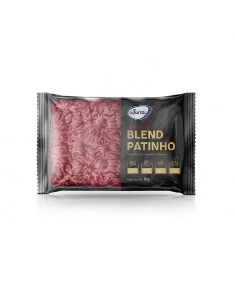 CARNE CONGELADA BOVINA MOIDA BLEND PATINHO 1 KG PCT - ALFAMA