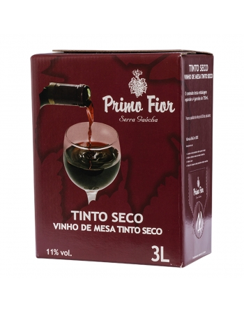PRIMO FIOR VINHO TINTO DE MESA SECO IN BOX 3 LT