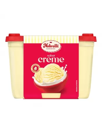 SORVETE SABOR CREME POTE 1,3 L - NOBRELLI