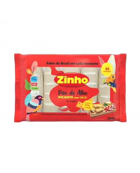 ZINHO PAO DE ALHO BAGUETE PICANTE 300 G