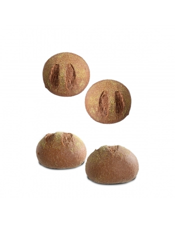 PÃO RÚSTICO CONGELADO MINI AUSTRALIANO (25 G) 1 KG - DISIPAN