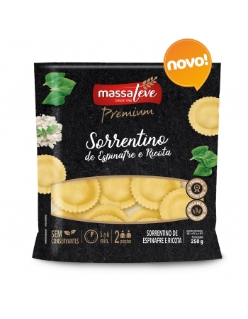 SORRENTINO DE ESPINAFRE E RICOTA 250 G - MASSA LEVE