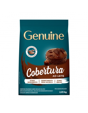 GENUINE COBERTURA GOTAS AO LEITE 2,050 KG (MOEDA)