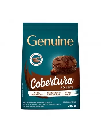 GENUINE COBERTURA GOTAS AO LEITE 2,050 KG (MOEDA)