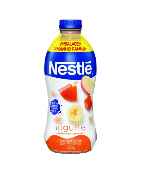 IOGURTE PARCIALMENTE DESNATADO VITAMINA DE FRUTAS NESTLÉ GARRAFA 1,25KG