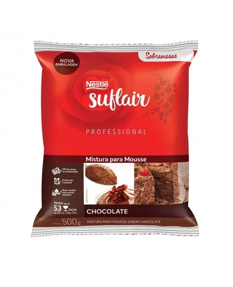 MISTURA PARA MOUSSE SABOR CHOCOLATE SUFLAIR 500G - NESTLÉ