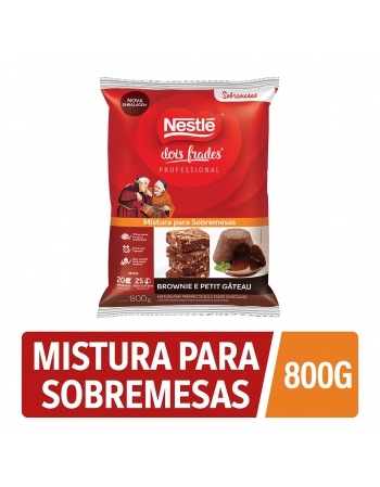 MISTURA PARA BROWNIE E PETIT GATEAU DOIS FRADES® 800G - NESTLÉ