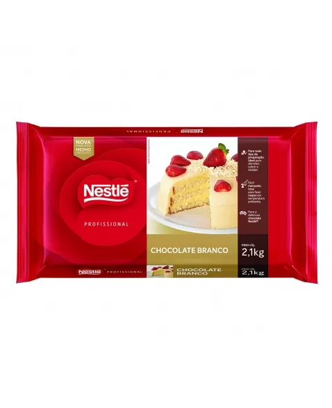 BARRA DE CHOCOLATE BRANCO NESTLÉ® 2,1KG