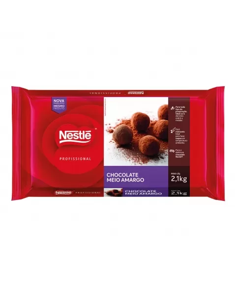 BARRA DE CHOCOLATE MEIO AMARGO NESTLÉ® 2,1KG