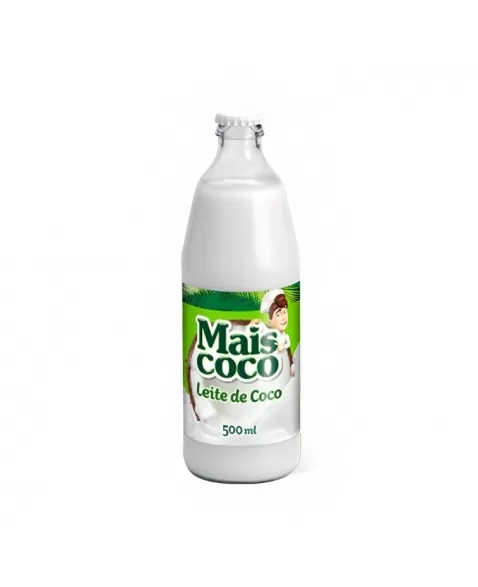 LEITE DE COCO VIDRO 500 ML - MAIS COCO