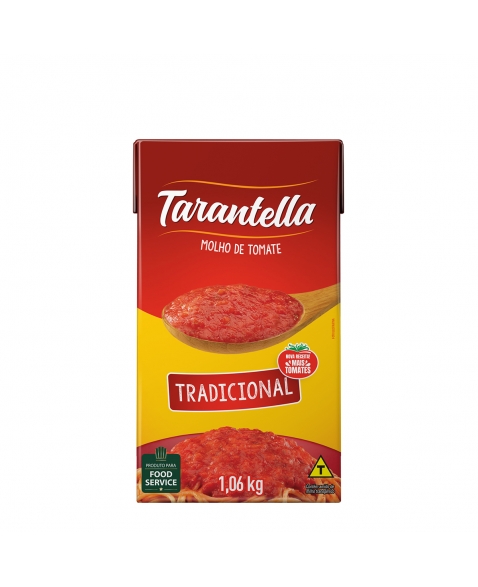 TARANTELA MOLHO DE TOMATE TRADICIONAL TP 1,06KG
