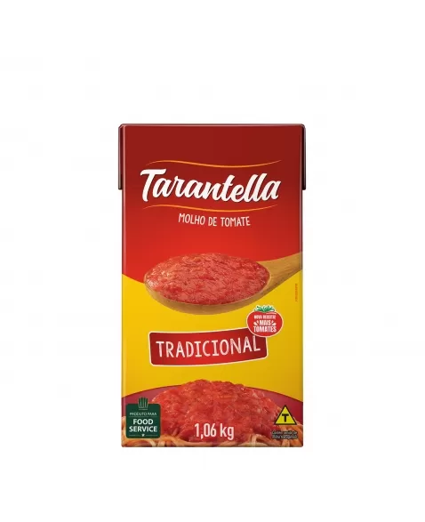 TARANTELA MOLHO DE TOMATE TRADICIONAL TP 1,06KG