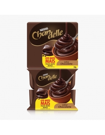CHANDELLE CHOCOLATE LEVE MAIS PAGUE MENOS - BANDEJA COM 8 UN DE 90 G