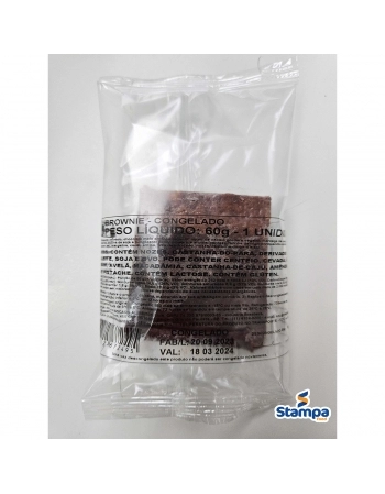 BROWNIE CONGELADO 60 G MELHOR BOCADO - CAIXA COM 24 UNIDADES