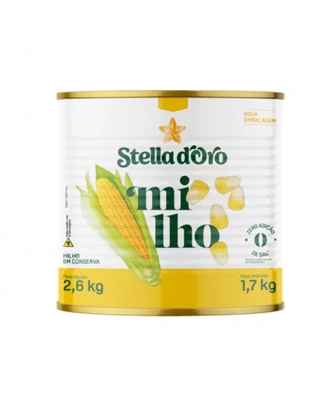 MILHO EM CONSERVA LATA 1,7 KG STELLA D'ORO