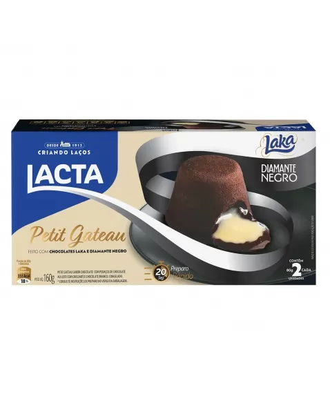 MB PETIT GATEAU LAKA E DIAMANTE NEGRO 160G (CX/12)