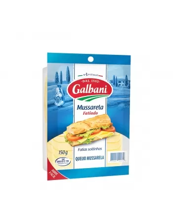 QUEIJO MUSSARELA FATIADO GALBANI 150G (CAIXA COM 28)