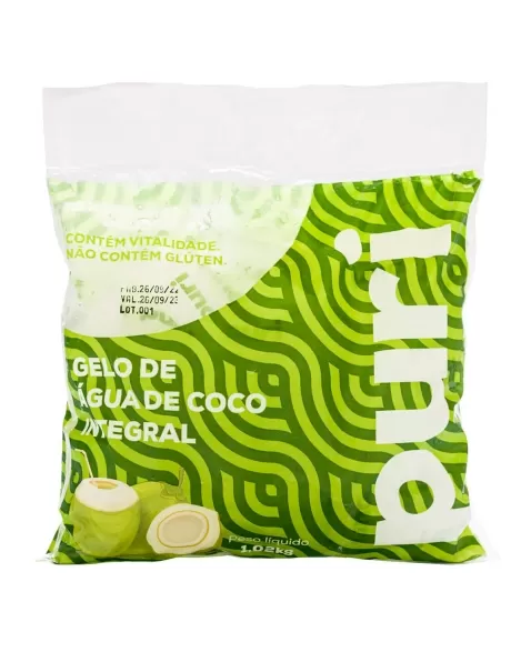 PURI GELO DE ÁGUA DE COCO 1KG